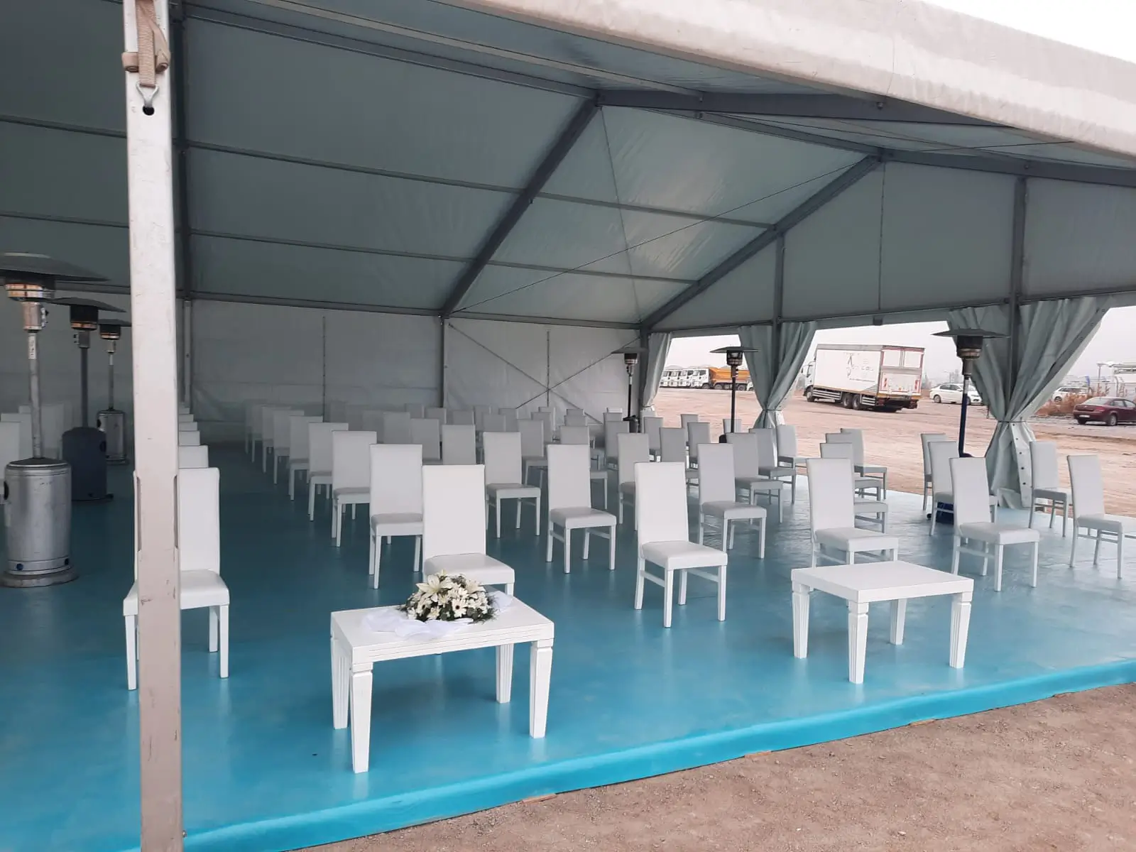 Branded tent design for corporate events