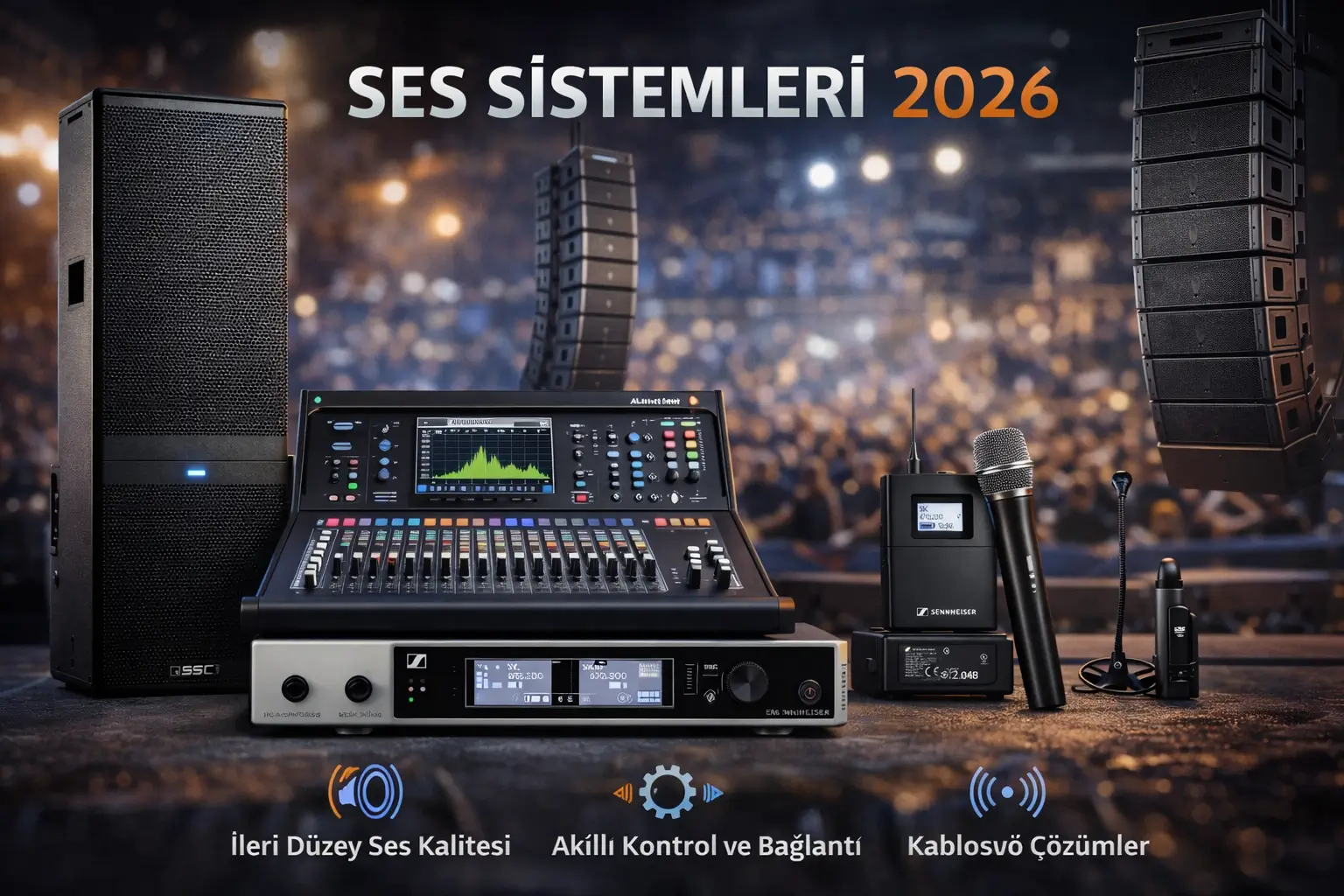 2026 ses sistemleri teknolojileri için sahne ve miks alanı