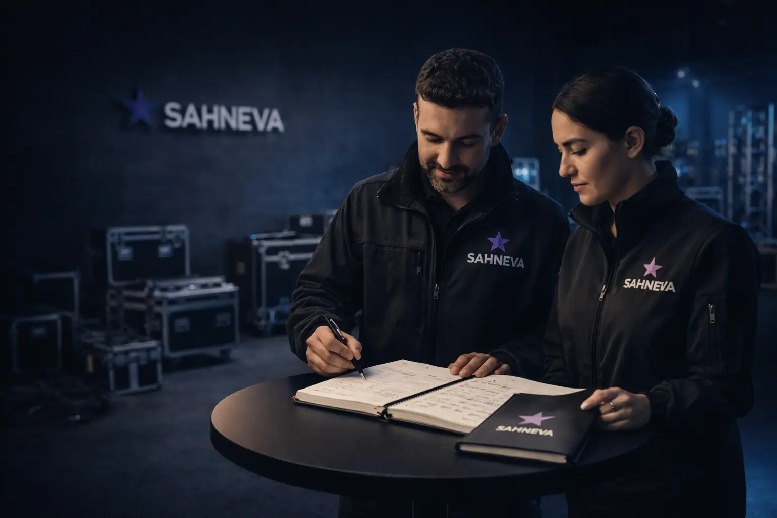 Sahneva etkinlik süreci: planlama, kurulum ve operasyon