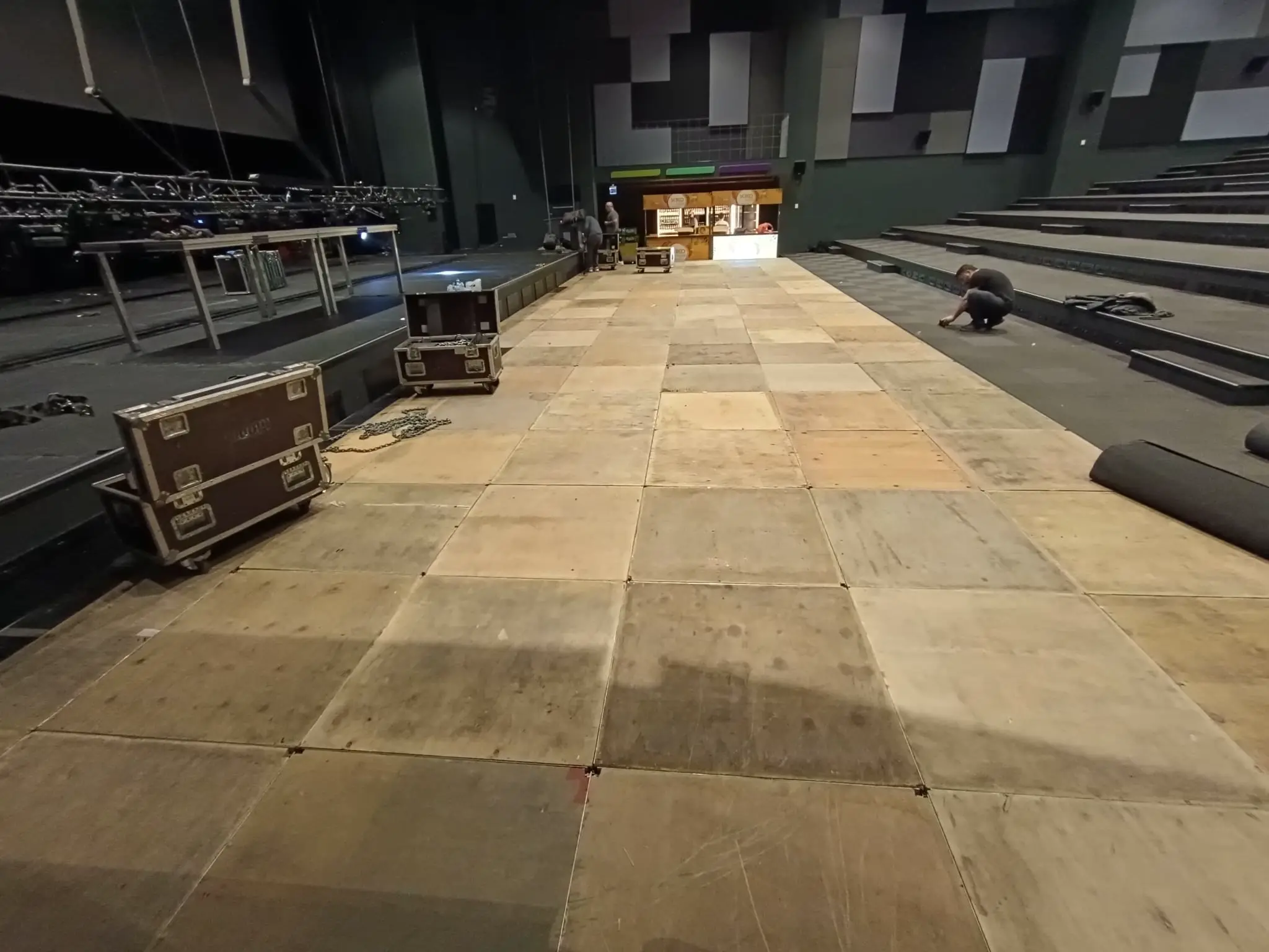 Festival için modüler podyum detayı