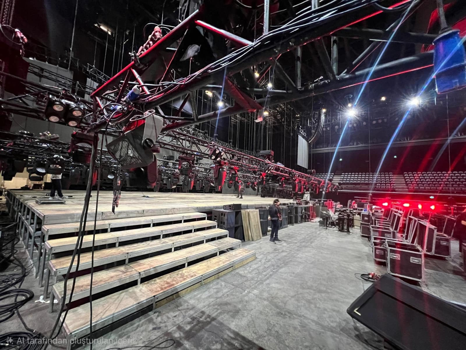 Truss system for lighting and sound rigging outdoors