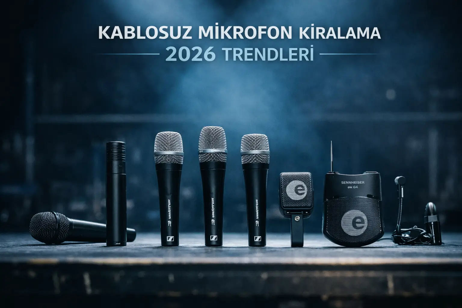 2026 wireless microphone technologies: microphone equipment on stage
