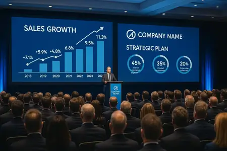 Kurumsal bayi toplantısı sahne ve ışık sistemleri