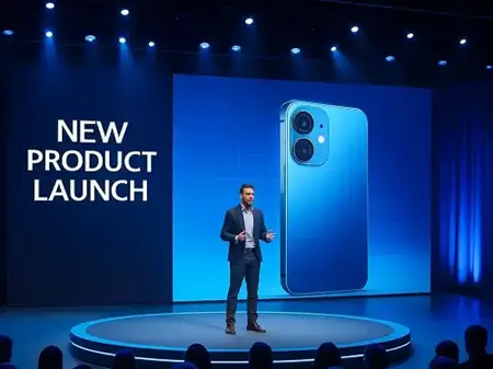 Marka lansmanı için profesyonel sahne ve LED ekran prodüksiyonu